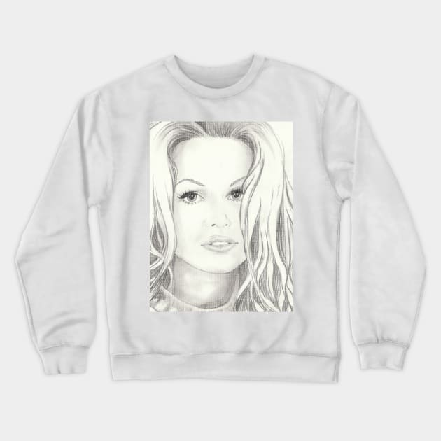 Pamela Anderson Crewneck Sweatshirt by Svetlana Pelin